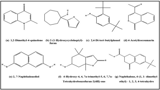 2D structure of screened ligands